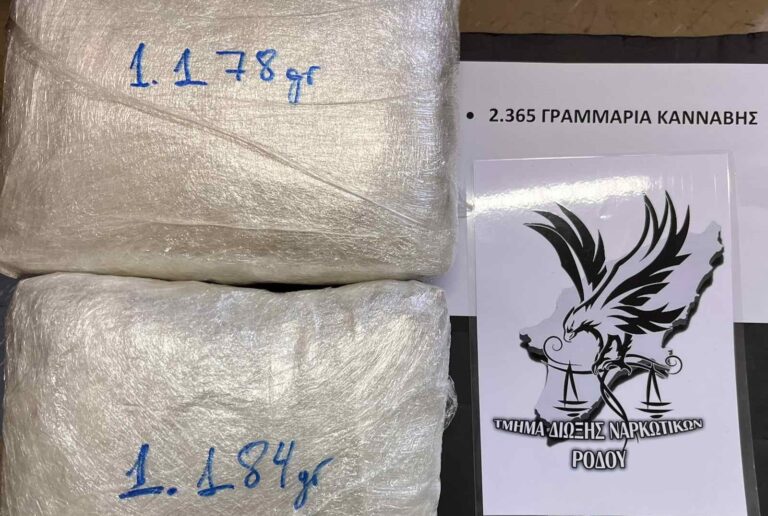Ποινή φυλάκισης τεσσάρων ετών σε 22χρονη για διακίνηση δύο κιλών κάνναβης